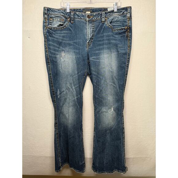 Silver Jeans Company Francis Bootcut Medium Wash Jeans, Size 20 - Picture 1 of 4